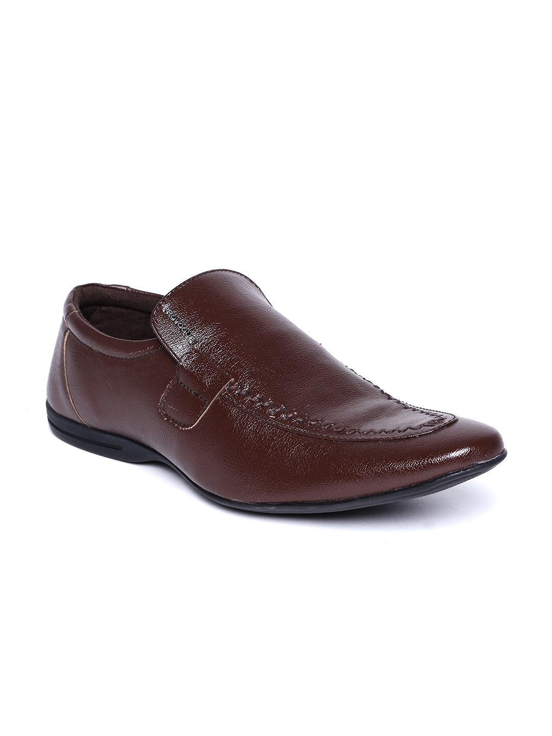 Buy Provogue Men Brown Solid Formal Slip On Shoes - Formal Shoes for ...