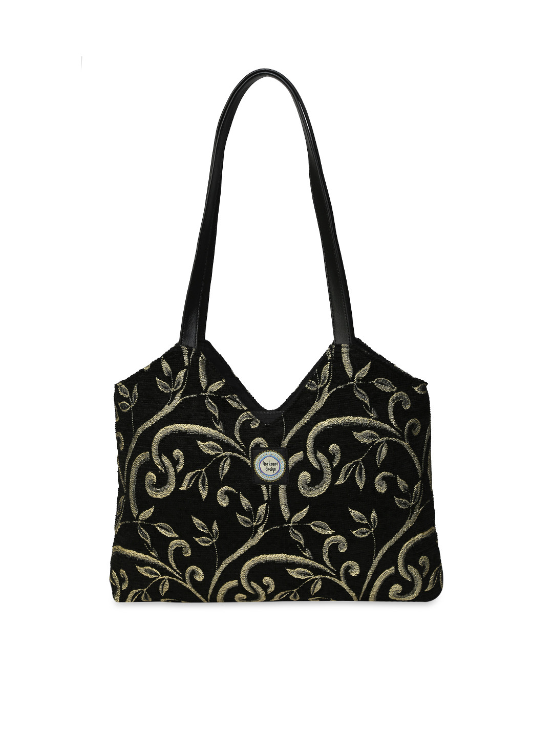 Buy Anekaant Black Jacquard Woven Shoulder Bag Handbags for Women
