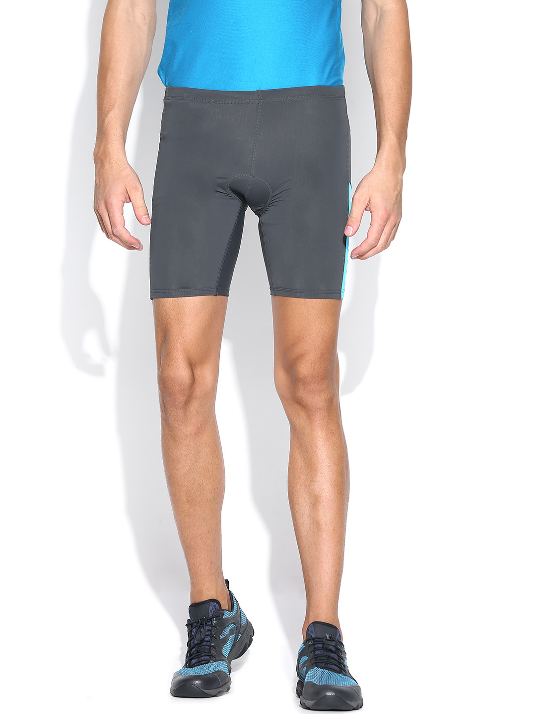 grey cycling shorts set