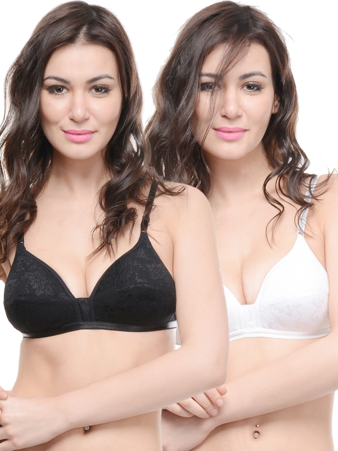 Buy Bodycare Pack Of 2 Full Coverage Bras E5526BW Bra for Women