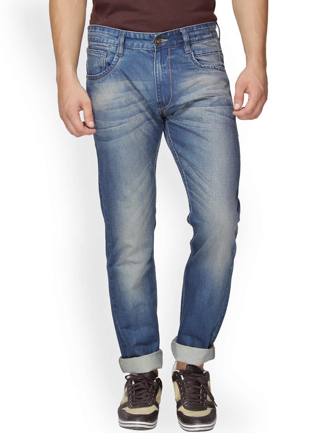 lightly washed jeans