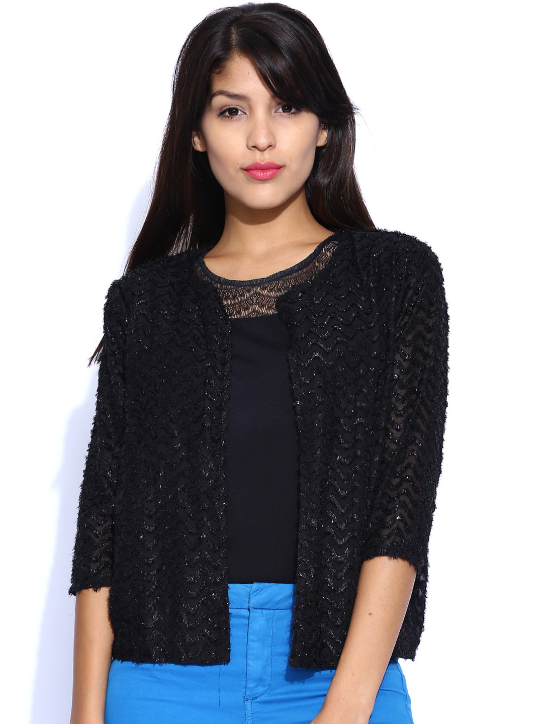 Buy ONLY Black Shrug Shrug for Women 830632 Myntra