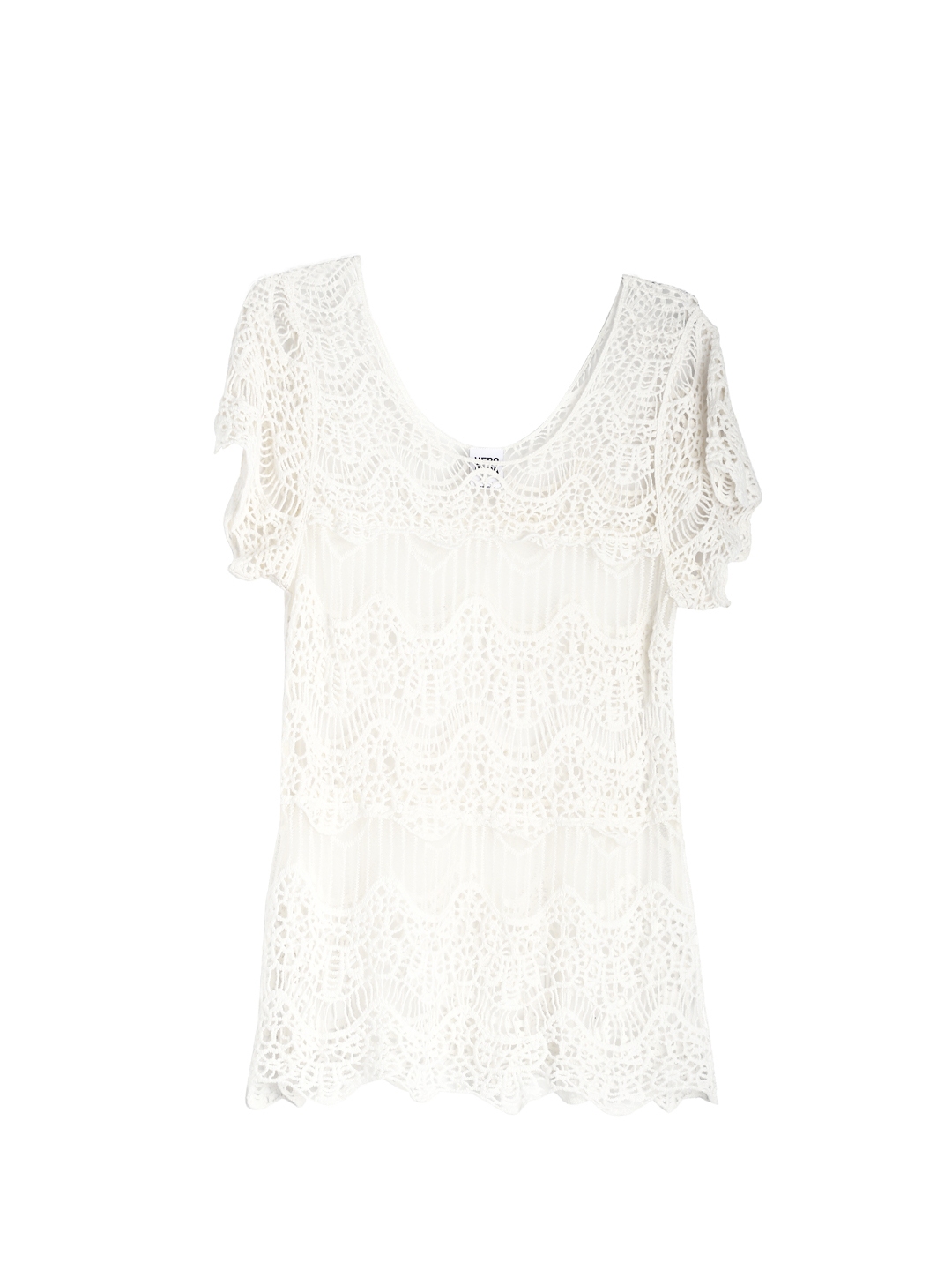 Buy Vero Moda Off White Crochet Top - Tops for Women 834957 | Myntra
