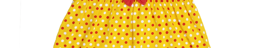 Buy Isabelle Girls Yellow Printed A Line Dress - Dresses for Girls ...