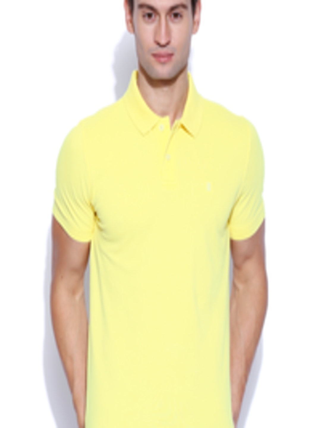 IZOD Yellow Polo Pure Cotton T Shirt