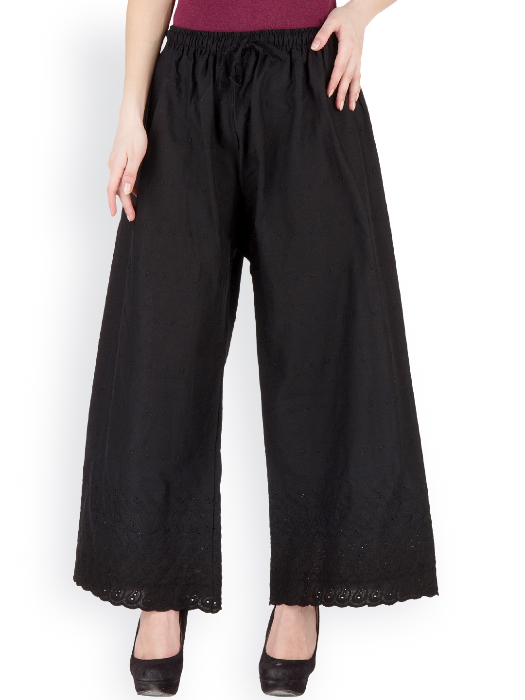 myntra flared palazzo