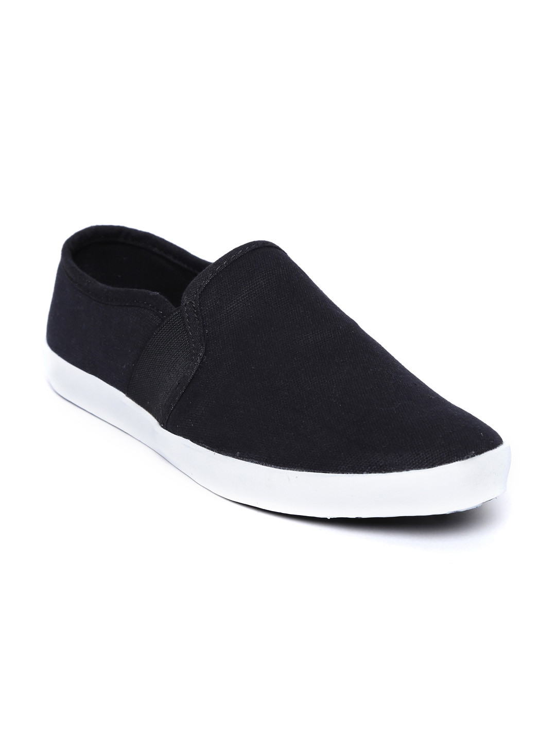 Buy Roadster Men Black Canvas Loafers Casual Shoes for Men 856899