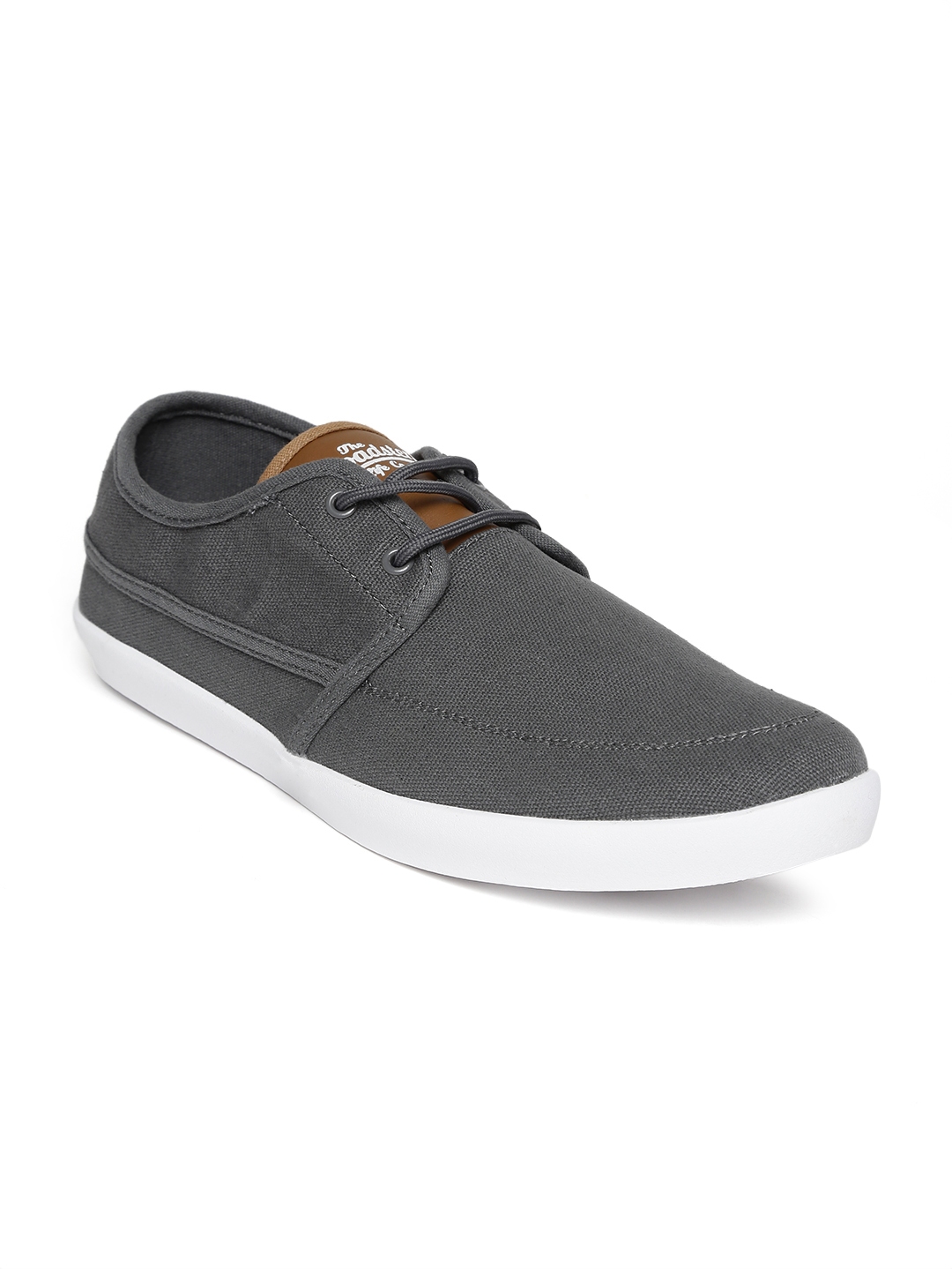 Buy Roadster Men Grey Canvas Shoes - Casual Shoes for Men 856916 | Myntra