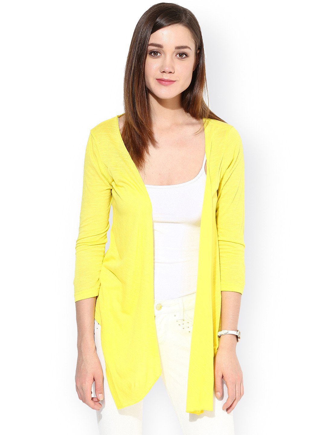 Buy Trend 18 Yellow Shrug Shrug for Women 857953 Myntra