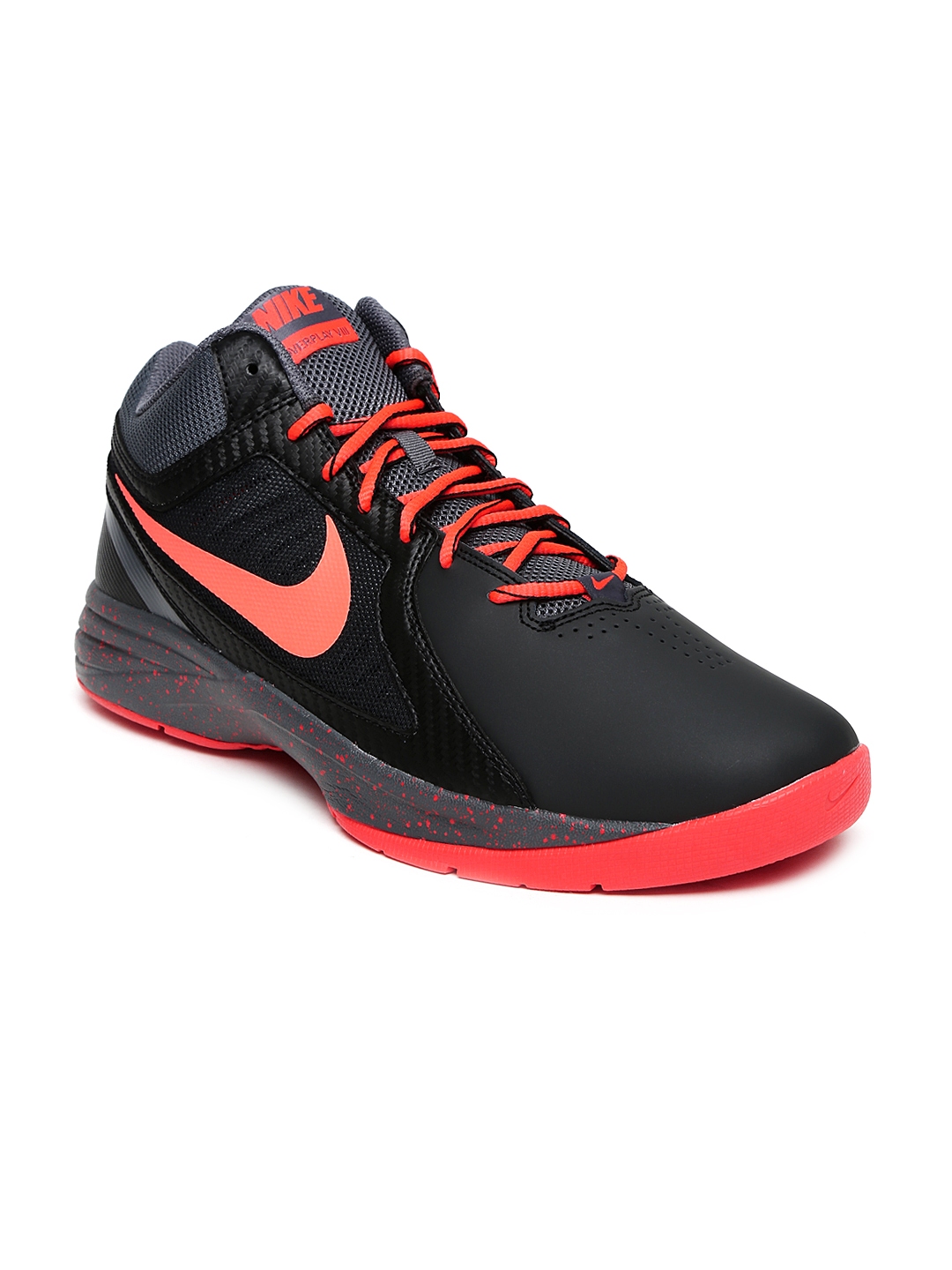 black neon nike shoes