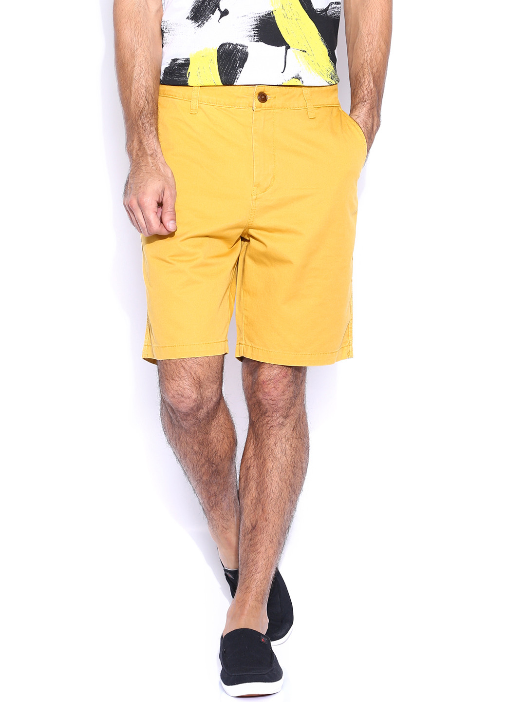 Buy Quiksilver Mustard Yellow Shorts Shorts for Men 858995 Myntra