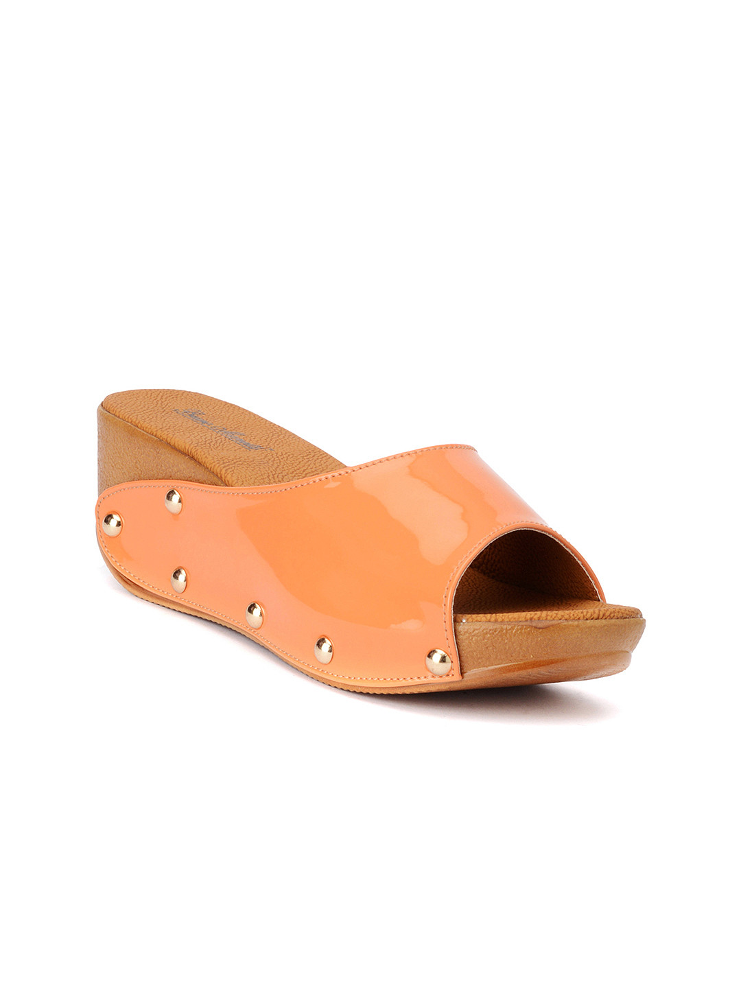 Buy Bruno Manetti Orange Flatforms - Heels for Women 865212 | Myntra