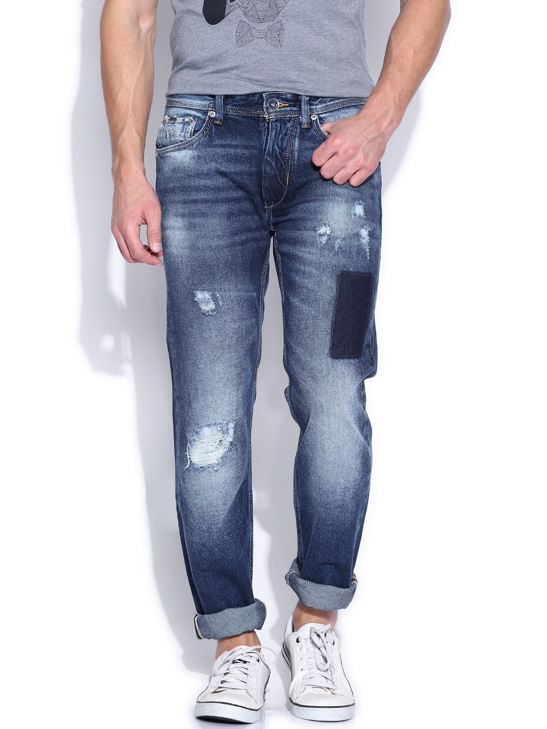 flying machine skinny men blue jeans