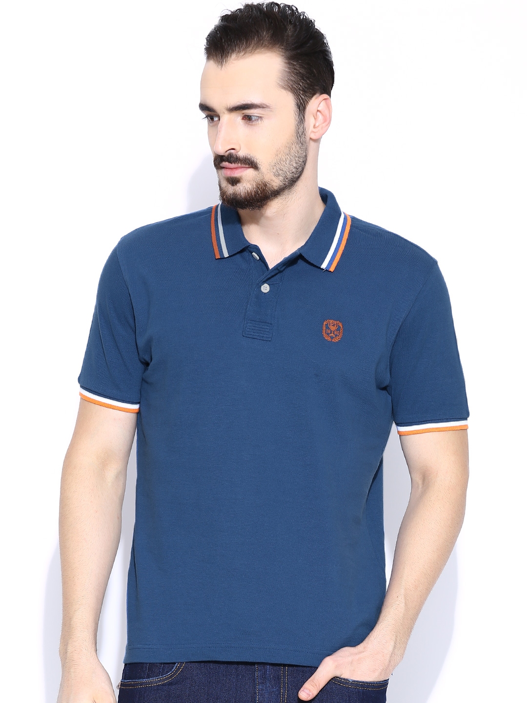 Buy Flying Machine Blue Polo T Shirt - Tshirts for Men 872274 | Myntra