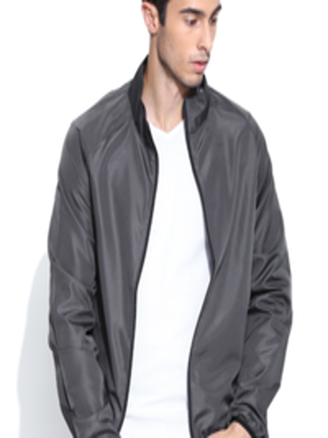 Buy Mast & Harbour Grey Polyester Jacket - Jackets for Men 873757 | Myntra
