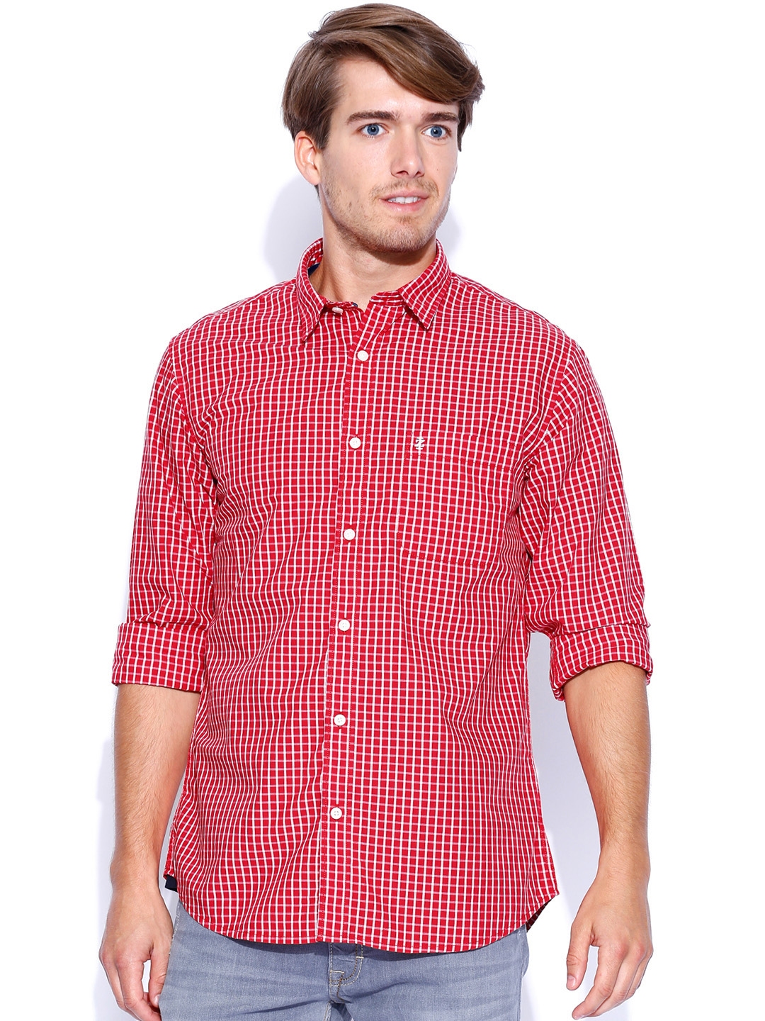 matching pant for red checked shirt