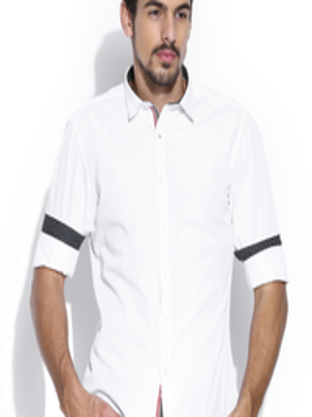 Buy John Players White Trim Fit Casual Shirt - Shirts for Men 874333 ...