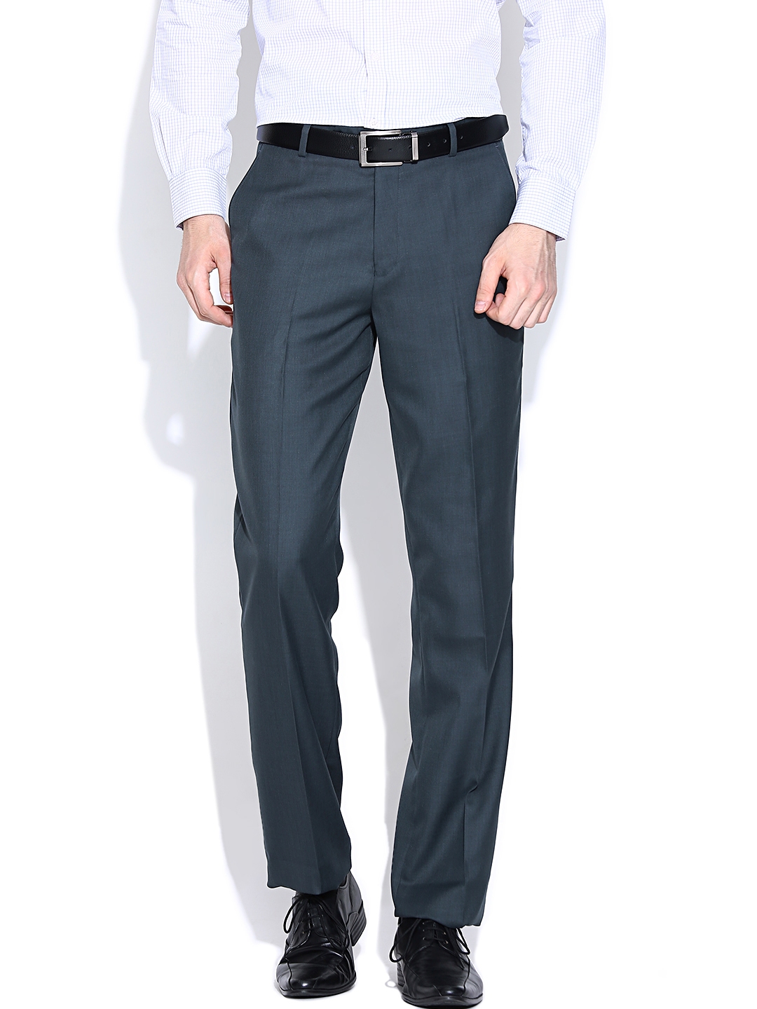 blue formal trousers