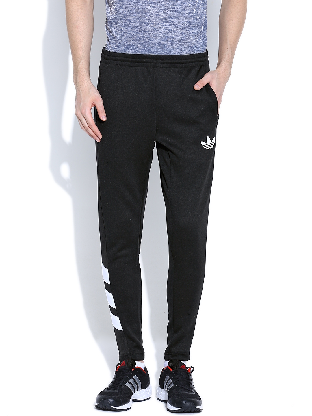 Buy ADIDAS Originals Black TREFOIL FC Track Pants Apparel for Men Buy ADIDAS Originals Black TREFOIL FC Track Pants Apparel for Men