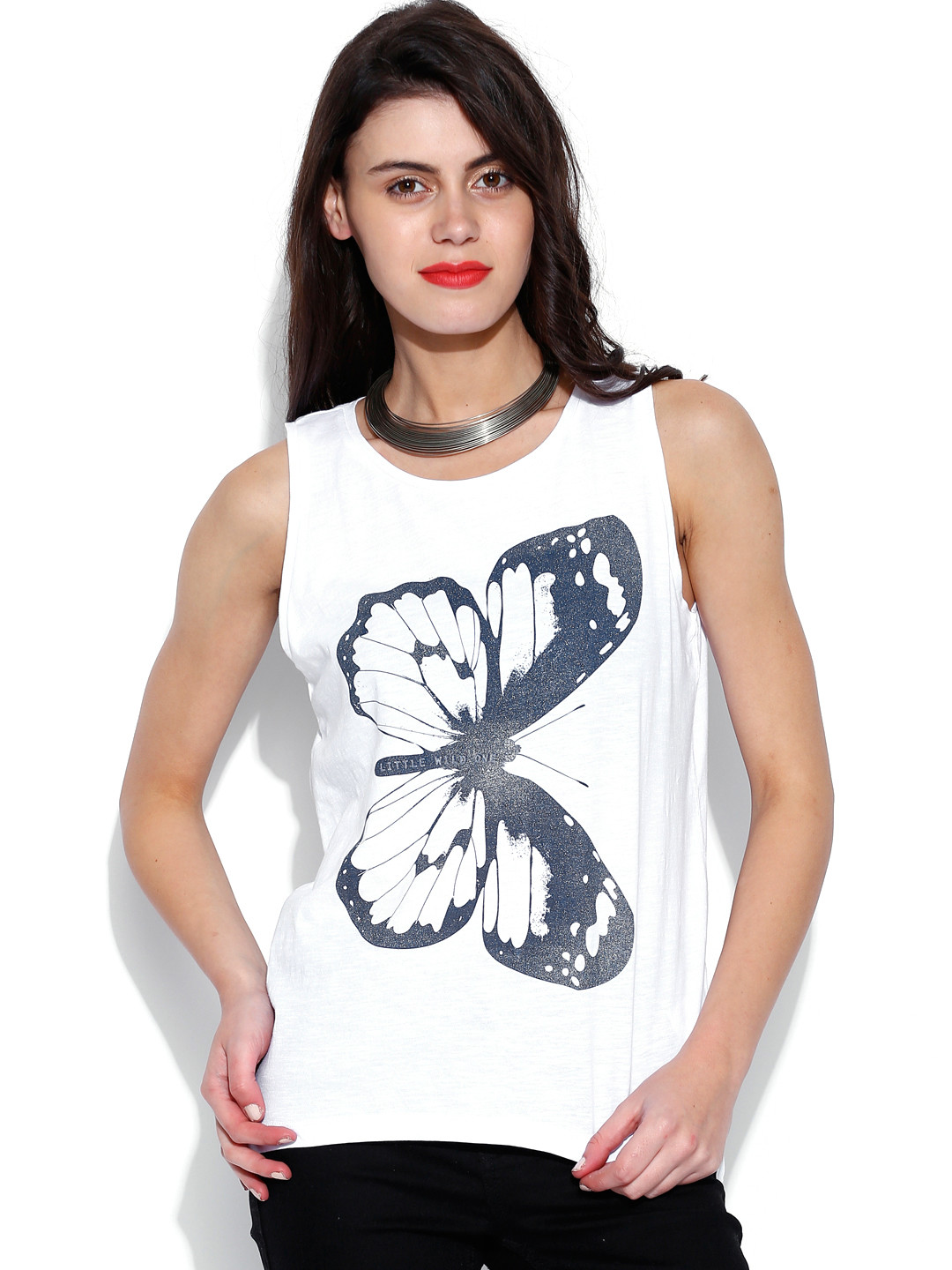 Buy ONLY White Printed Top - Tops for Women 880300 | Myntra