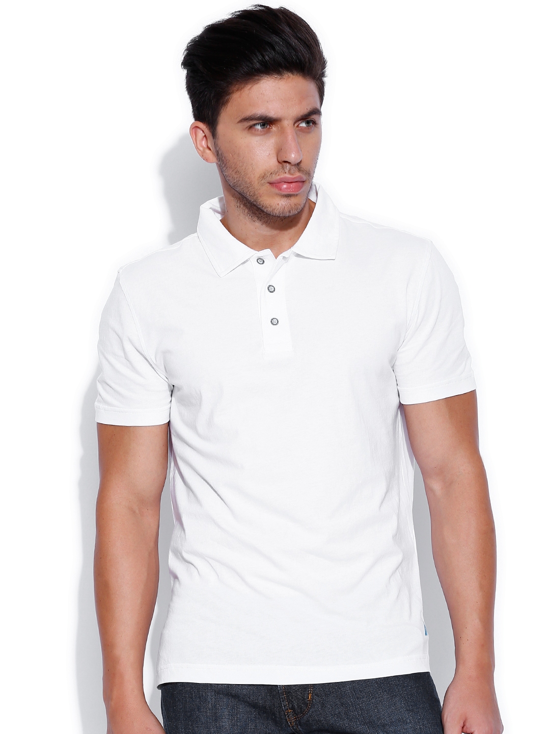Buy Nautica White Printed Polo Pure Cotton T Shirt - Tshirts for Men ...
