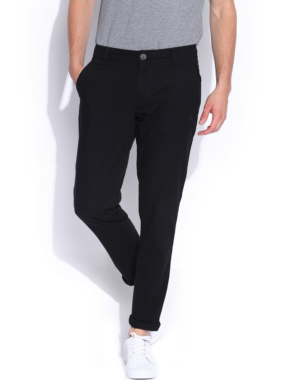 puma black trousers