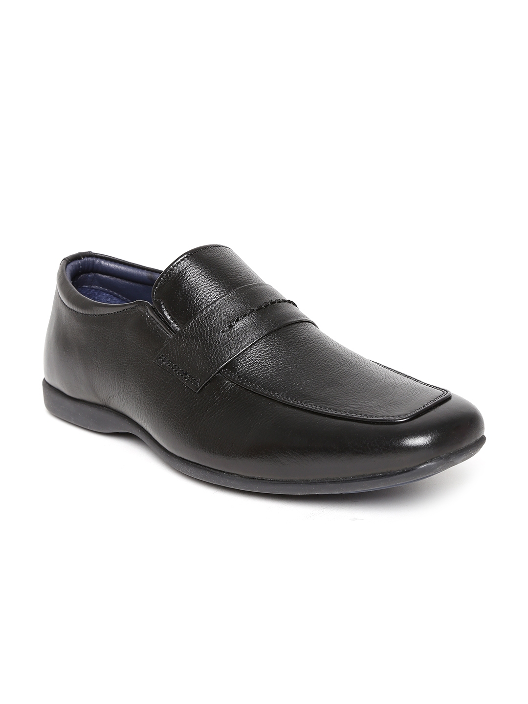 Buy Hush Puppies By Bata Men Black Leather Formal Shoes - Formal Shoes ...