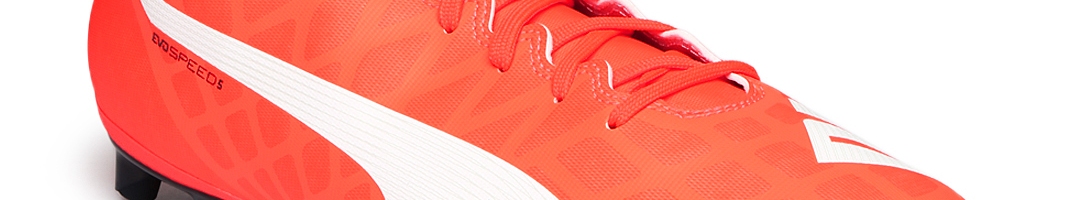 Buy PUMA Men Neon Orange EvoSPEED 5.4 FG Football Shoes - Sports Shoes ...