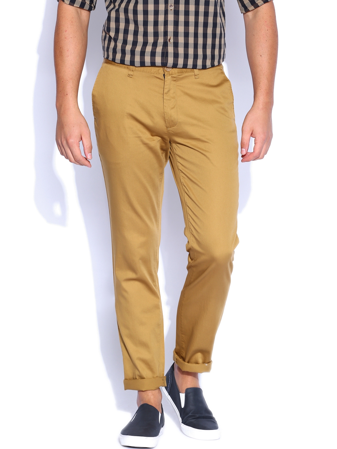 Buy John Players Khaki Trousers - Trousers for Men 921792 | Myntra