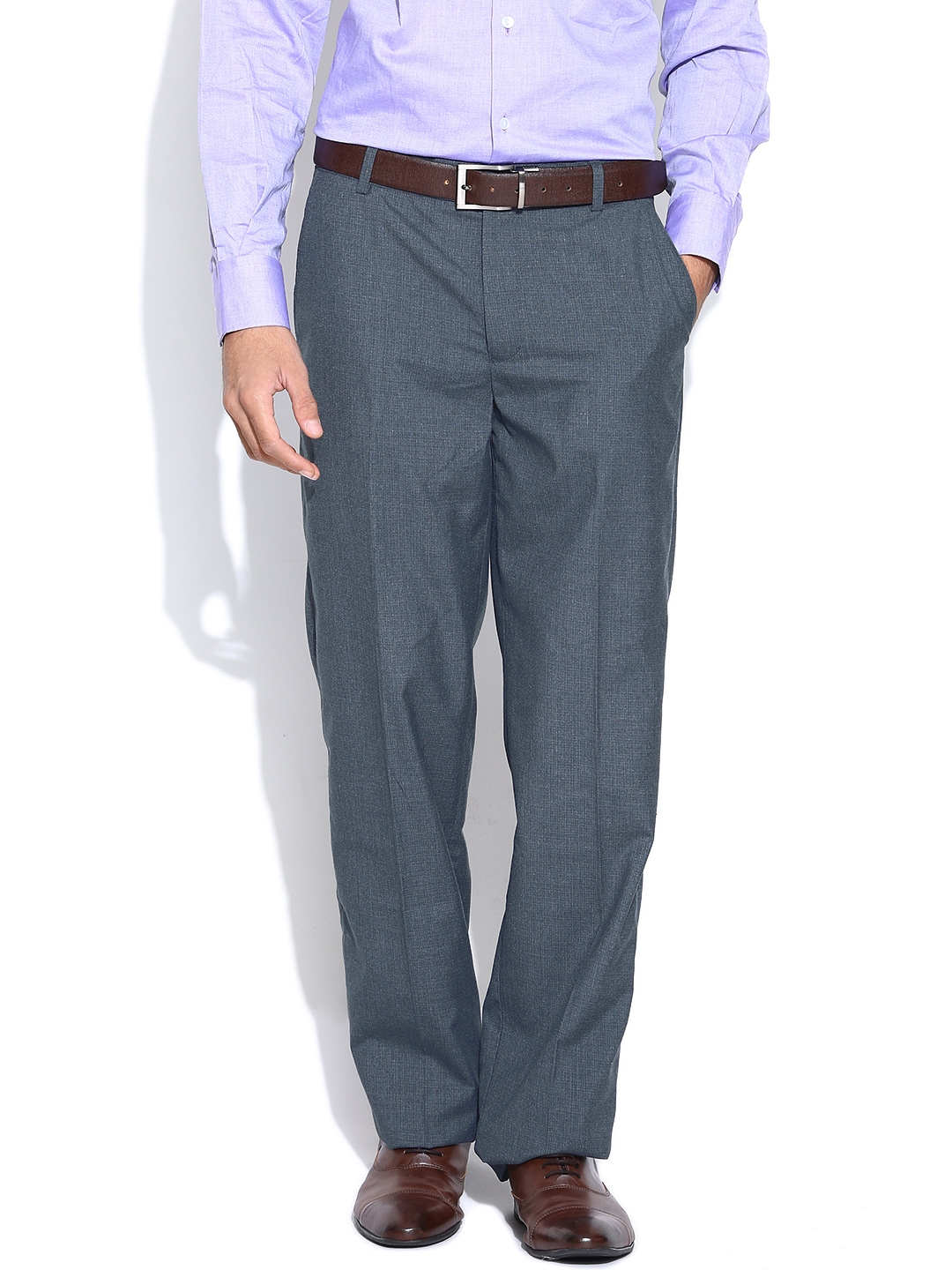 blue formal trousers