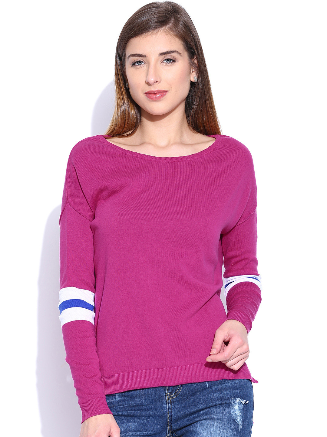 magenta sweater