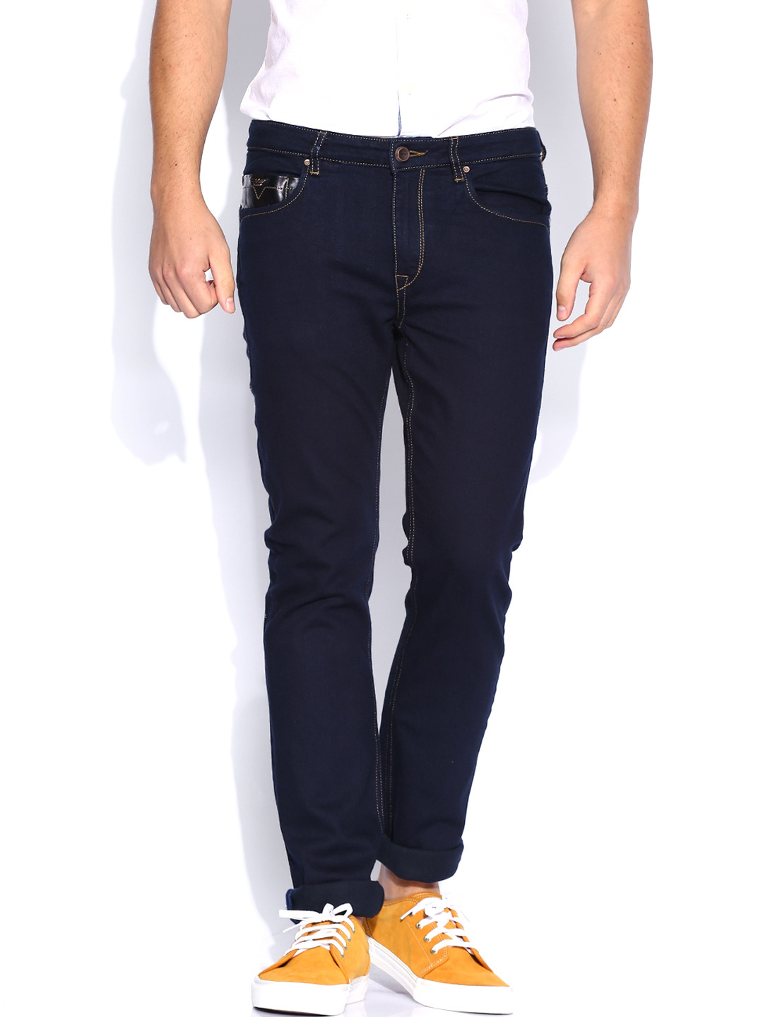 Buy Flying Machine Navy Slim Fit Jeans - Jeans for Men 956887 | Myntra