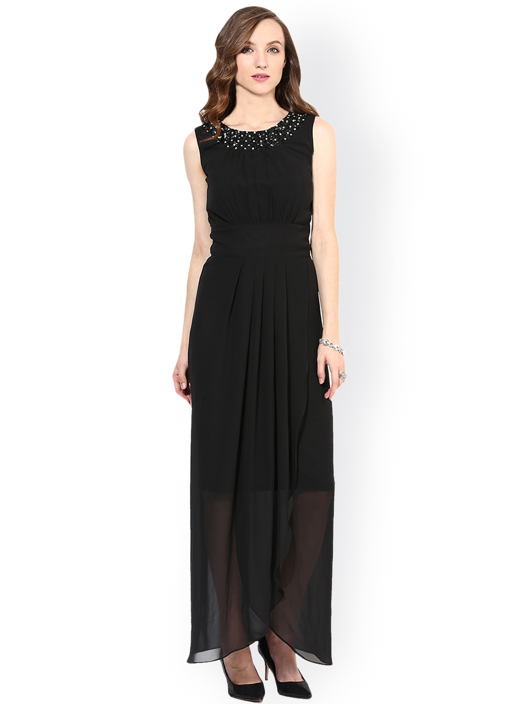 Buy Martini Black Embellished Maxi Dress - Dresses for Women 983249 ...
