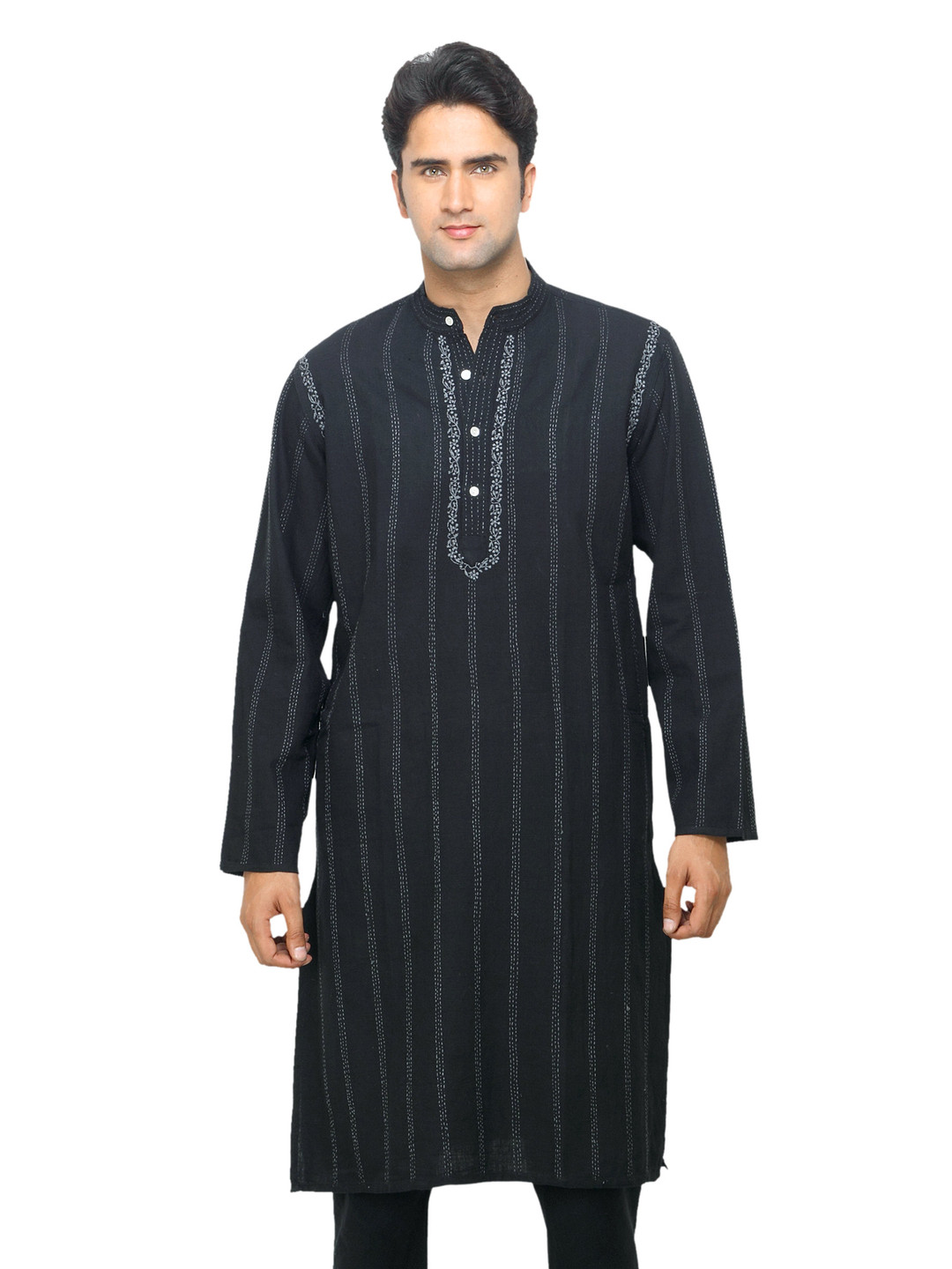 Buy Fabindia Men Black Khadi Kurta Kurtas for Men 30751 Myntra