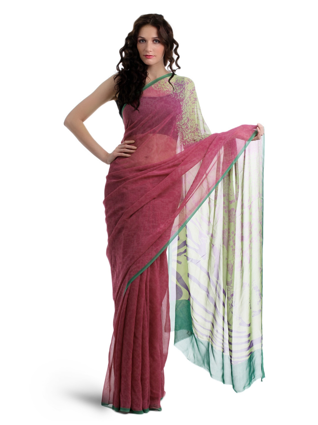 Buy Satya Paul Pink Saree - Free Gifts for Women 51126 | Myntra