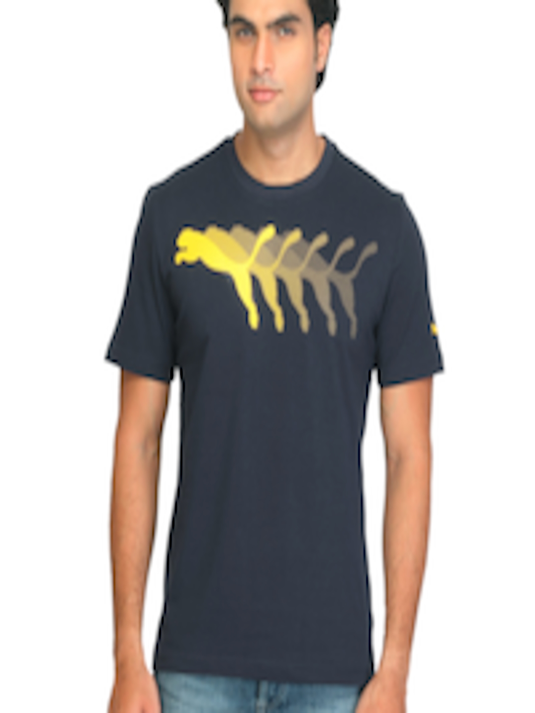 Buy Puma Men Semi Graphic Navy Blue T Shirt - Tshirts for Men 31258 ...