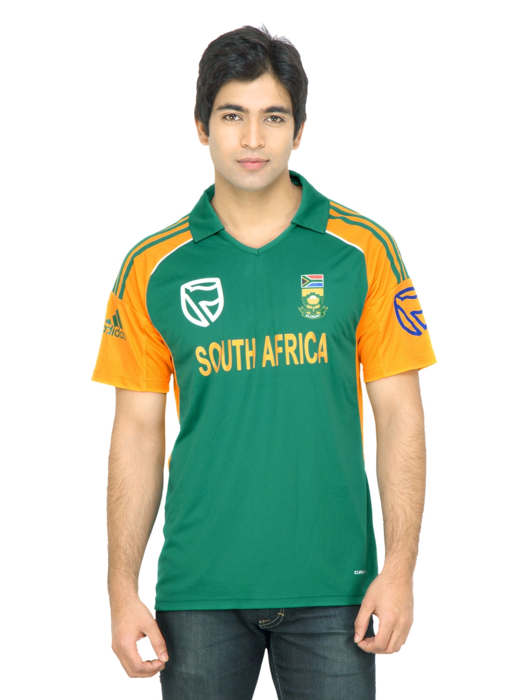 Buy ADIDAS Men Green South Africa Cricket Jersey Tshirts for Men