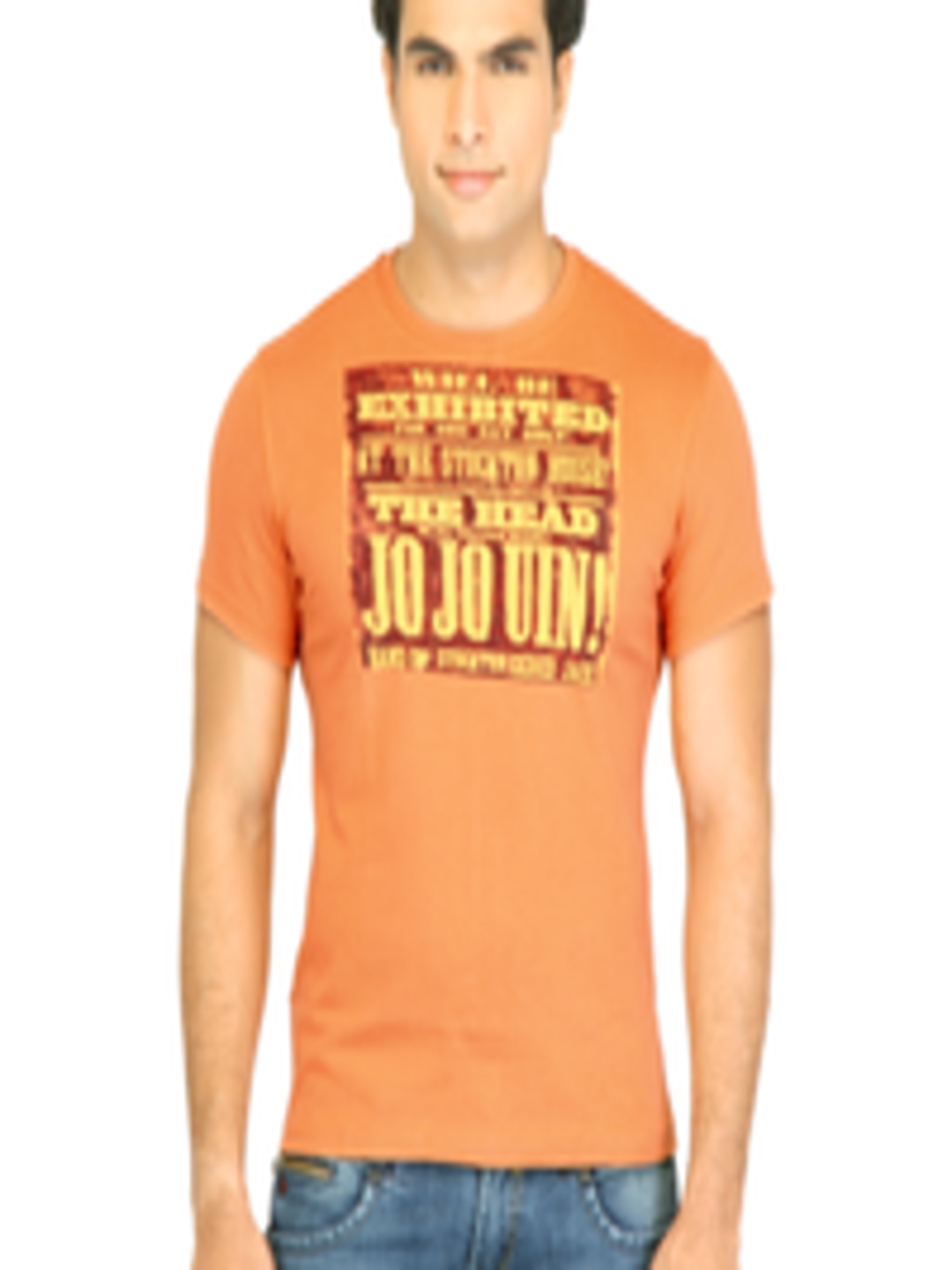 Buy Facit Men Smart Orange Tshirt - Tshirts for Men 16639 | Myntra