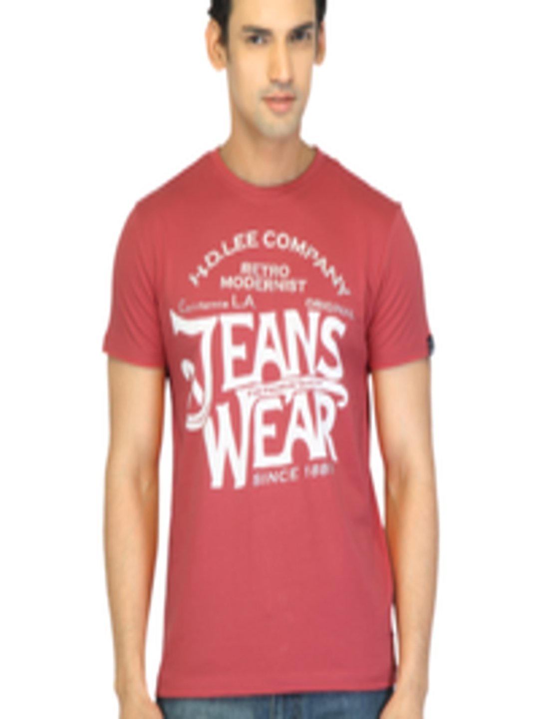 Buy Lee Men Roadie Red T Shirt - Tshirts for Men 24583 | Myntra