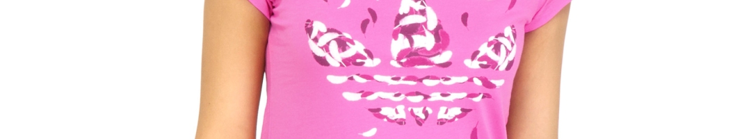 Buy ADIDAS Originals Women G Trf Graph Pink Pure Cotton T Shirt ...