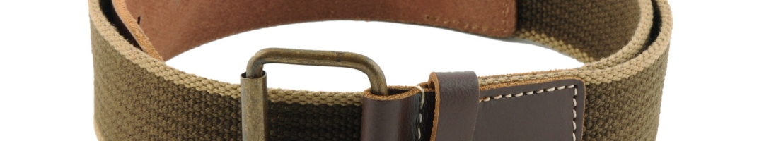 Buy Wrangler Men Canvas Brown Belt - Belts for Men 19510 | Myntra