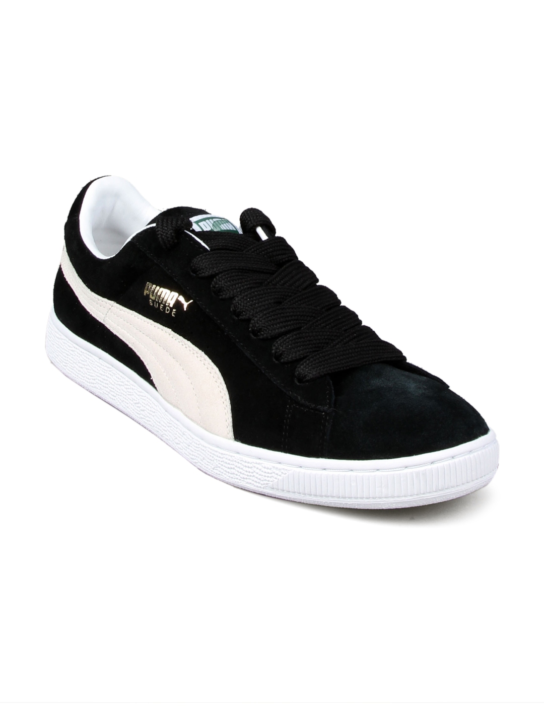 Buy Puma Men's Suede Archive Black White Shoe - Sports Shoes for Men ...