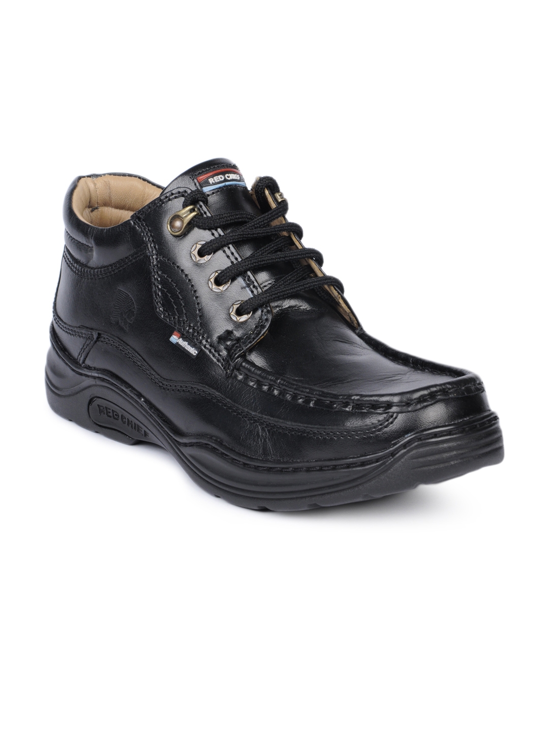 red chief powerflex black shoes