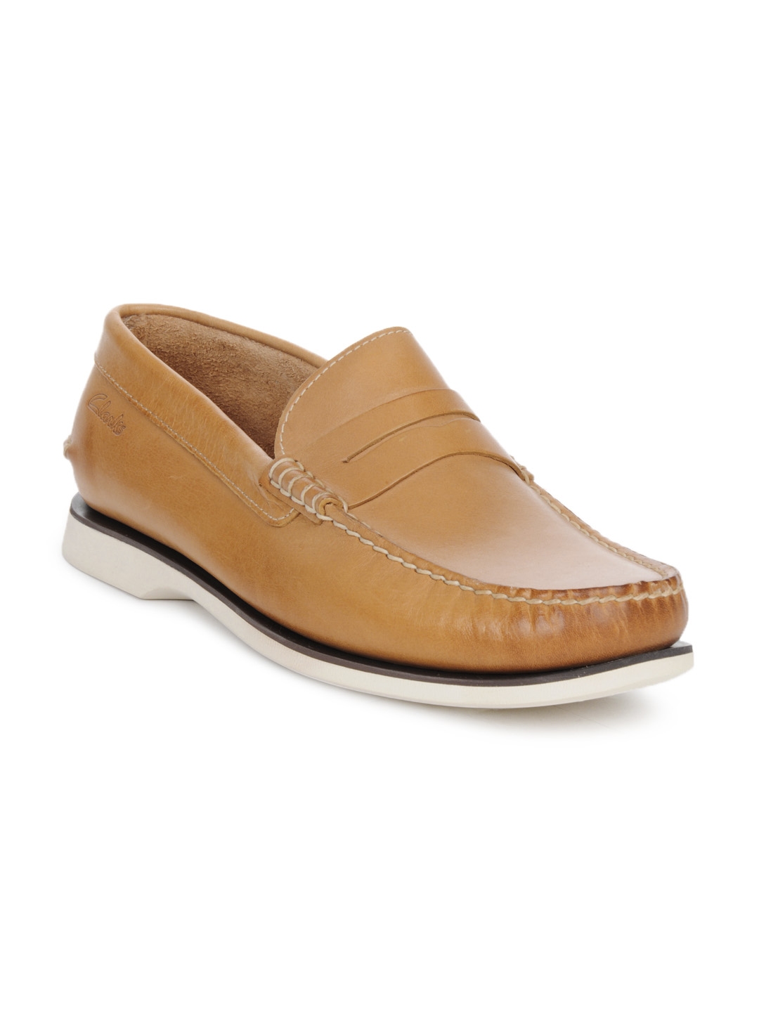 clarks mens tan shoes