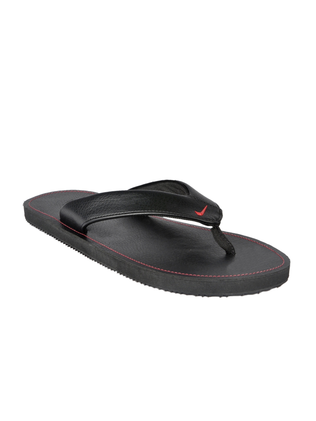 black nike flip flops mens