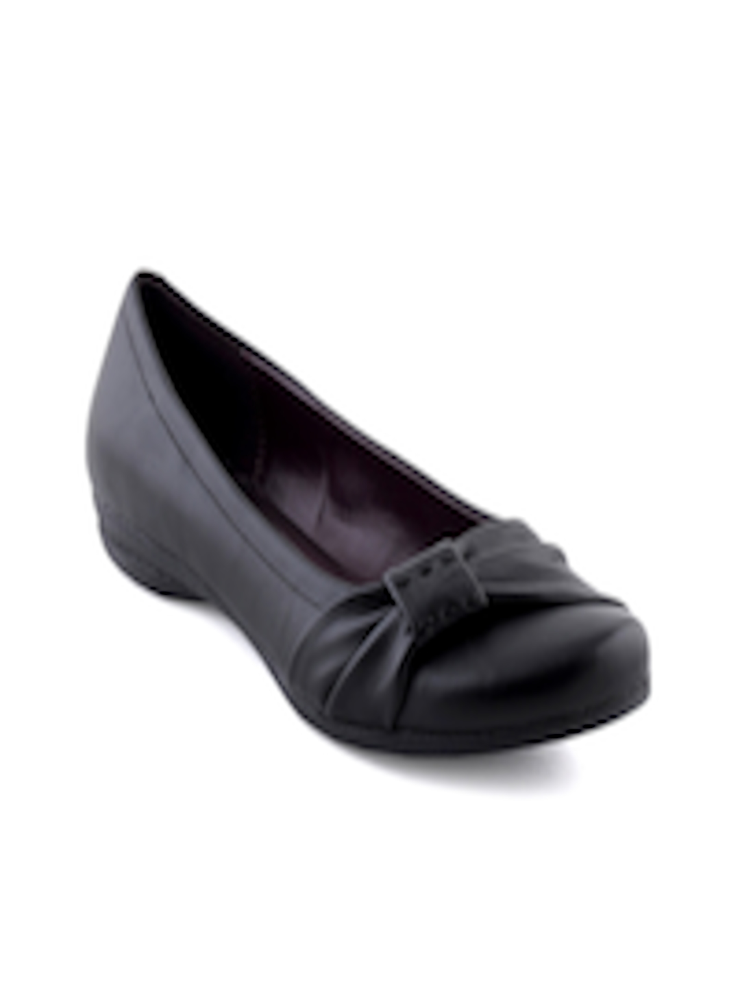 Buy Clarks Women Black Leather Ballerinas - Flats for Women 23796 | Myntra