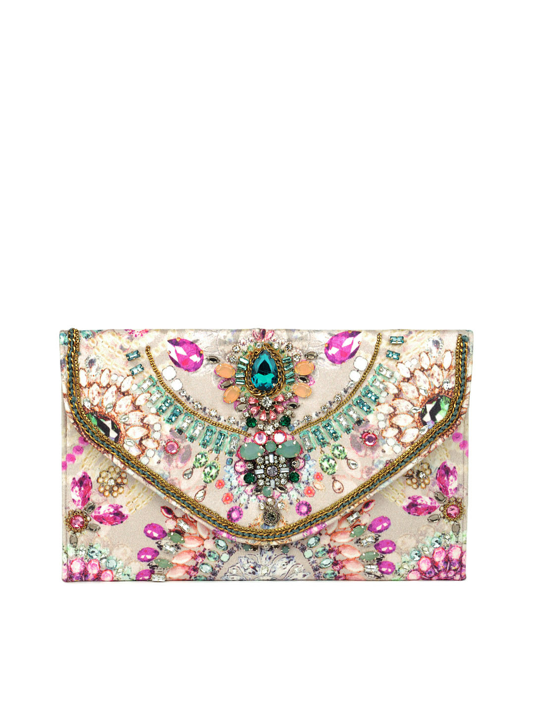 Buy Accessorize Multi Coloured Digi Gem Clutch Clutches for Women