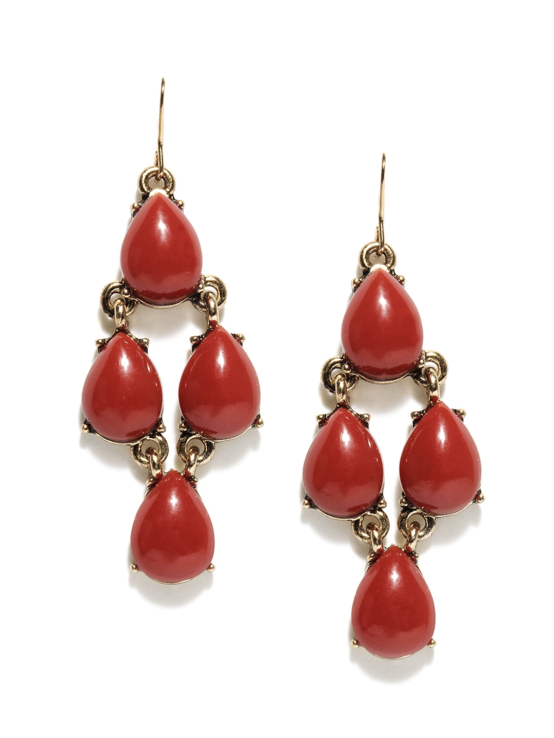 Buy Accessorize Red Drop Earrings - Earrings for Women 242052 | Myntra