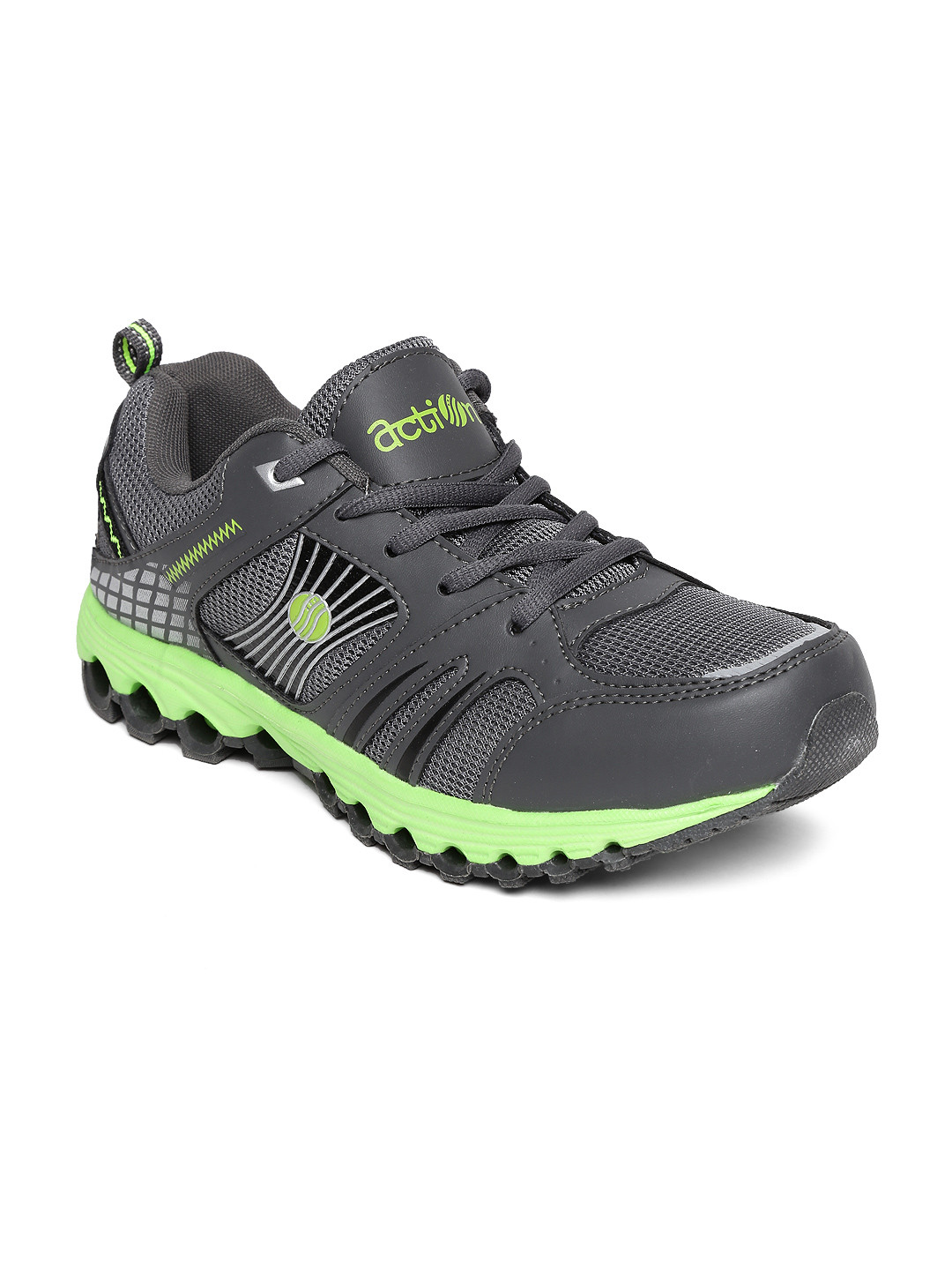 Buy Action Men Grey & Green Sports Shoes Sports Shoes for Men 543721
