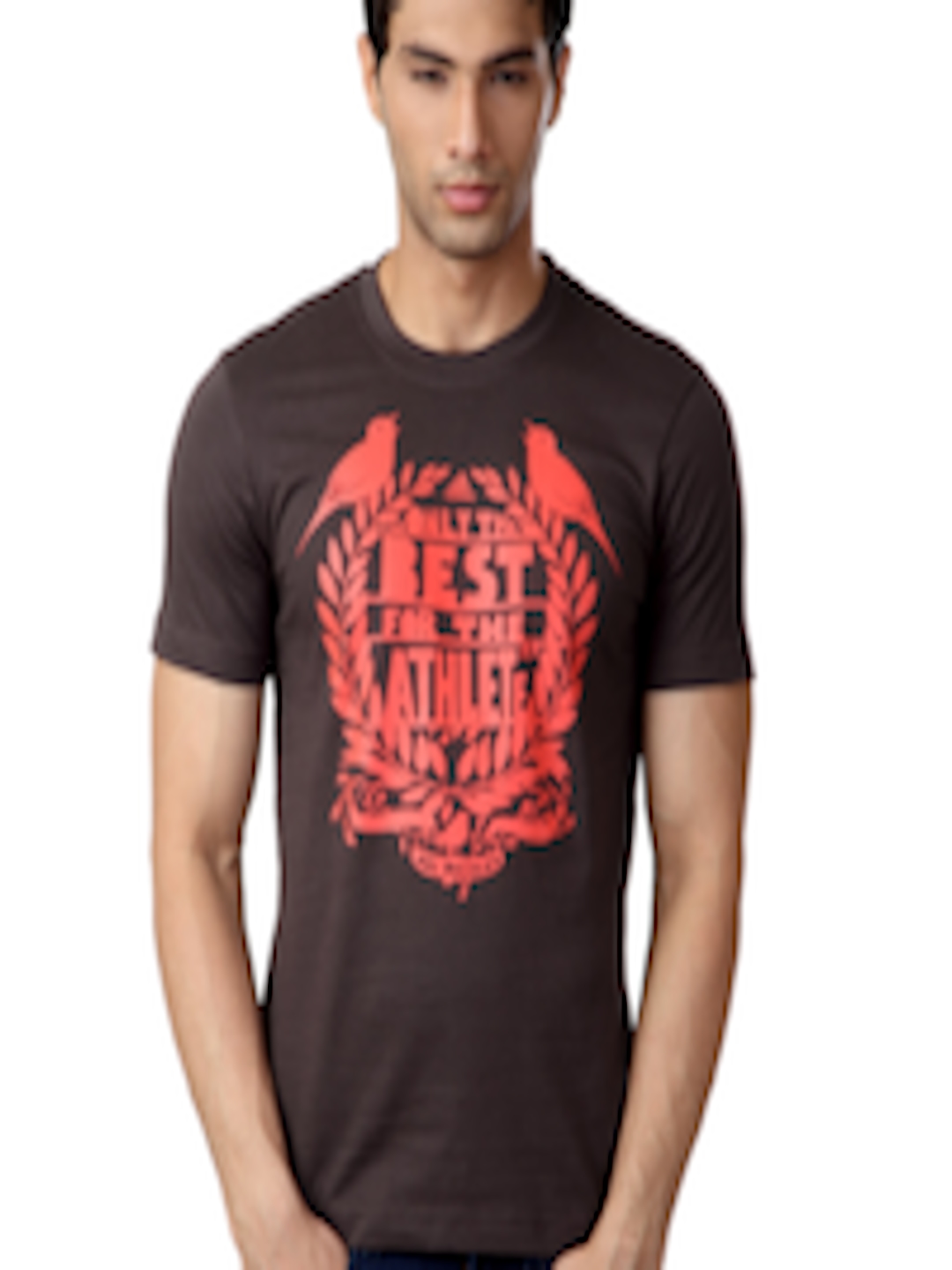 Buy ADIDAS Men Brown Pure Cotton T Shirt - Tshirts for Men 60666 | Myntra